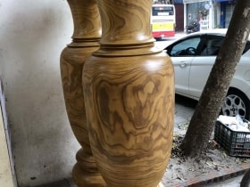 Lục bình 1m8x53cm gỗ Cẩm vàng vân siêu đẹp