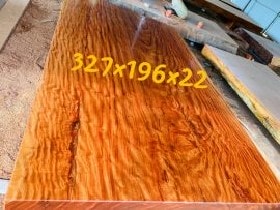 Phản gỗ cẩm hồng nguyên khối 327x196x22cm siêu khủng (Anh Long, Bình Dương)