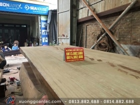 Phản gỗ hương Nam Phi nguyên tấm siêu to 550x168x25cm (Anh Lâm, Vũng Tàu)