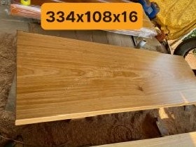 Phản gỗ gõ đỏ 1 tấm nguyên khối 334x108x16cm (Anh Trung, Khánh Hòa)