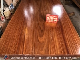 Phản gỗ gõ đỏ nguyên tấm 350x160x25cm (Anh Hưng, Đà Nẵng)
