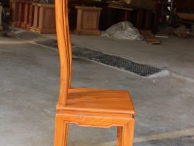 ghế ăn chữ thọ gỗ gõ đỏ