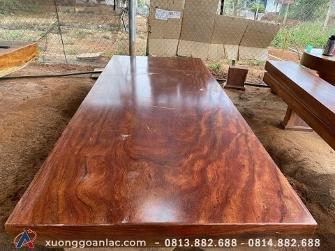 Vân bàn nguyên khối gỗ cẩm hồng tự nhiên cực đẹp