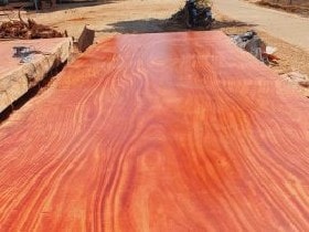 Phản gỗ nguyên khối được làm từ gỗ hương xám Nam Phi