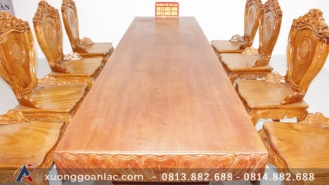 bộ bàn ăn hương đá hoa lá tây 8 ghế (10)