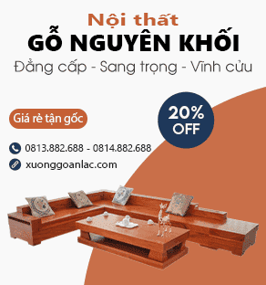 Banner nội thất gỗ nguyên khối