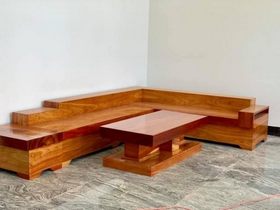 Sofa nguyên khối gỗ gõ đỏ
