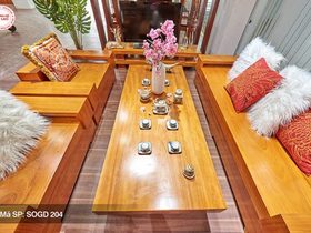 Bộ sofa nguyên khối gỗ gõ đỏ ( anh Hưng - Ninh Bình)