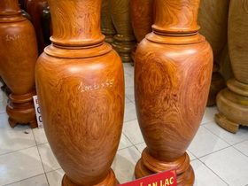 Lục bình gỗ hương đỏ 1m60 (anh Long - Tuyên Quang