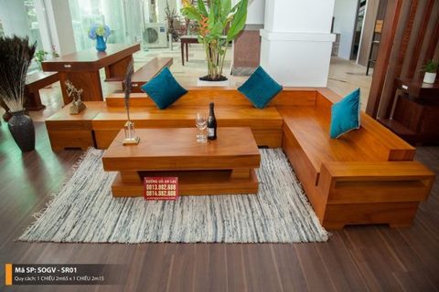 bộ sofa gỗ gõ đỏ nguyên khối ( Chú Đồng - Thái Nguyên)