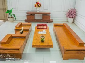 bộ sofa nguyên khối gỗ gõ đỏ ( Chú Hà - Nghệ An
