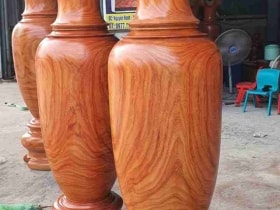Lục Bình gỗ hương đỏ 1m7 (Anh Linh - Nam Định)