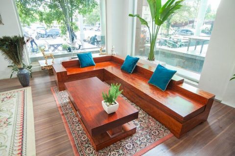 sofa gỗ cẩm hồng tự nhiên