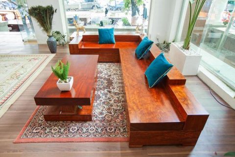 sofa gỗ cẩm hồng cao cấp