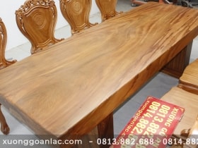 mặt bàn gỗ hương xám