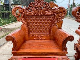 ghế hoàng gia gỗ hương đá