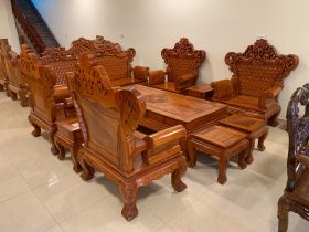 bàn ghế gỗ hương đá