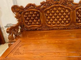 bàn ghế hoàng gia louis gỗ gõ đỏ