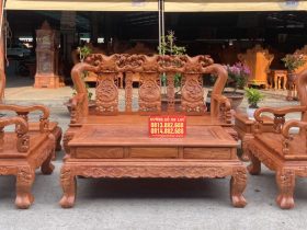 Bộ bàn ghế Minh Quốc Đào gỗ hương