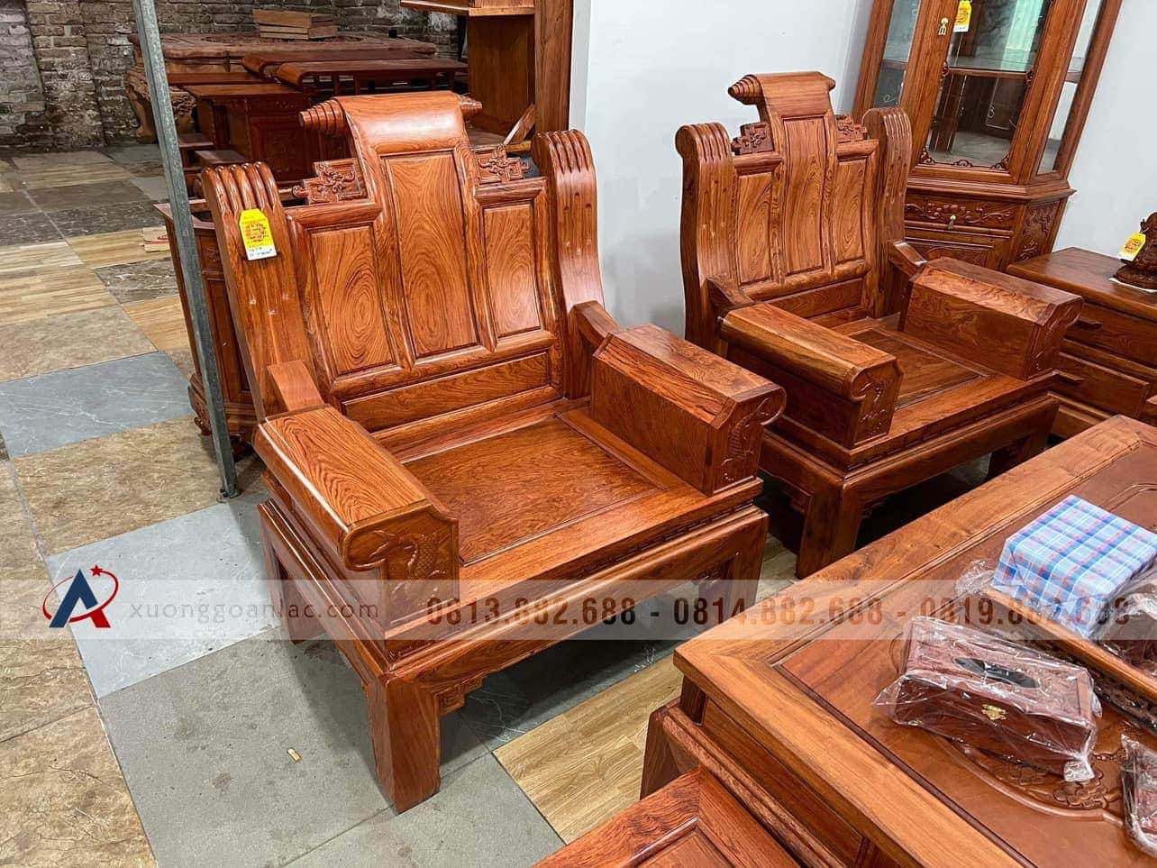 bàn ghế âu á gỗ hương đá
