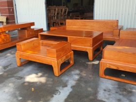 Bộ bàn ghế sofa gỗ gõ đỏ