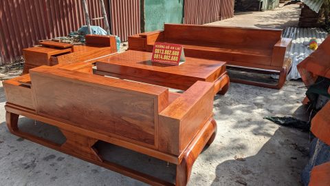 sofa đóng hộp  gỗ hương đá