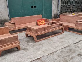 bàn ghế sofa gỗ hương cao cấp