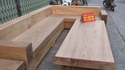 sofagóc gỗ nguyên khối gỗ gõ đỏ