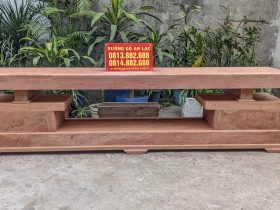 Kệ tivi nguyên khối 2 tầng 2 ngăn kéo gỗ hương đá