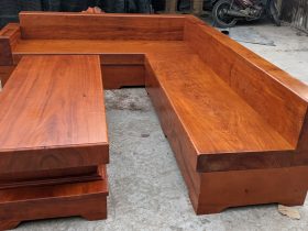 Sofa gỗ hương đá nguyên khối