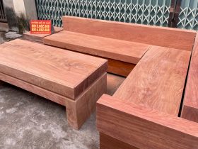 Sofa nguyên khối gỗ hương đá hàng tuyển vân tuyển gỗ