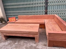 sofa nguyên khối gỗ hương đá cao cấp