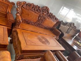 bàn ghế hoàng gia gỗ hương