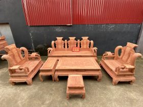 bộ bàn ghế tần thủy hoàng gỗ hương đá