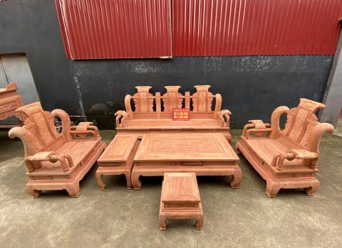 bộ bàn ghế tần thủy hoàng gỗ hương đá