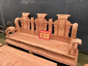 ghế dài bộ tần thủy hoàng gỗ hương đá