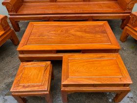 bộ bàn ghế âu á tay hộp gỗ hương đá