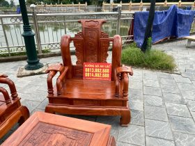 ghế Tần Thuỷ Hoàng gỗ hương đá