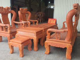 bộ bàn ghế minh quốc đào gỗ hương đỏ