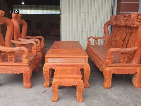 bàn ghế minh quốc đào gỗ hương đỏ