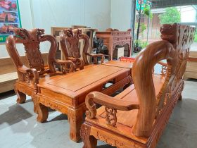 bàn ghế minh quốc gỗ hương đỏ