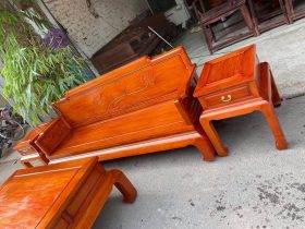 sofa 6 món gỗ hương cao cấp