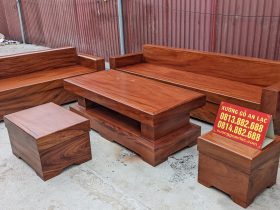 sofa gỗ đóng hộp mẫu chữ L