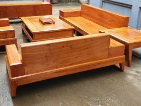 sofa đóng hộp gỗ hương đá 