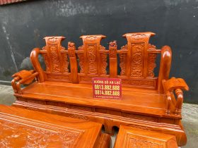 ghế dài bộ tần thủy hoàng gỗ gõ đỏ