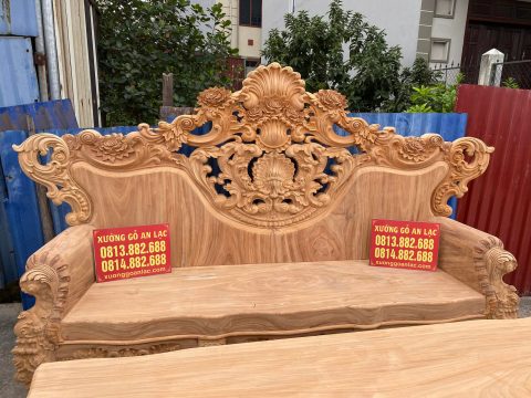 bàn ghế hoàng gia gỗ gõ đỏ nguyên khối