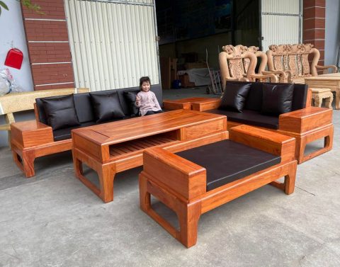 Sofa hiện đại  gỗ hương đá