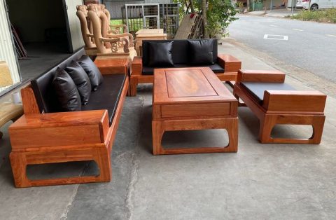 sofa đóng hộp  gỗ hương đá