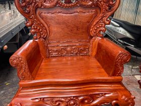 ghế đơn bộ hoàng gia gỗ hương đá