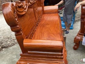 ghế hoàng gia gỗ hương đá
